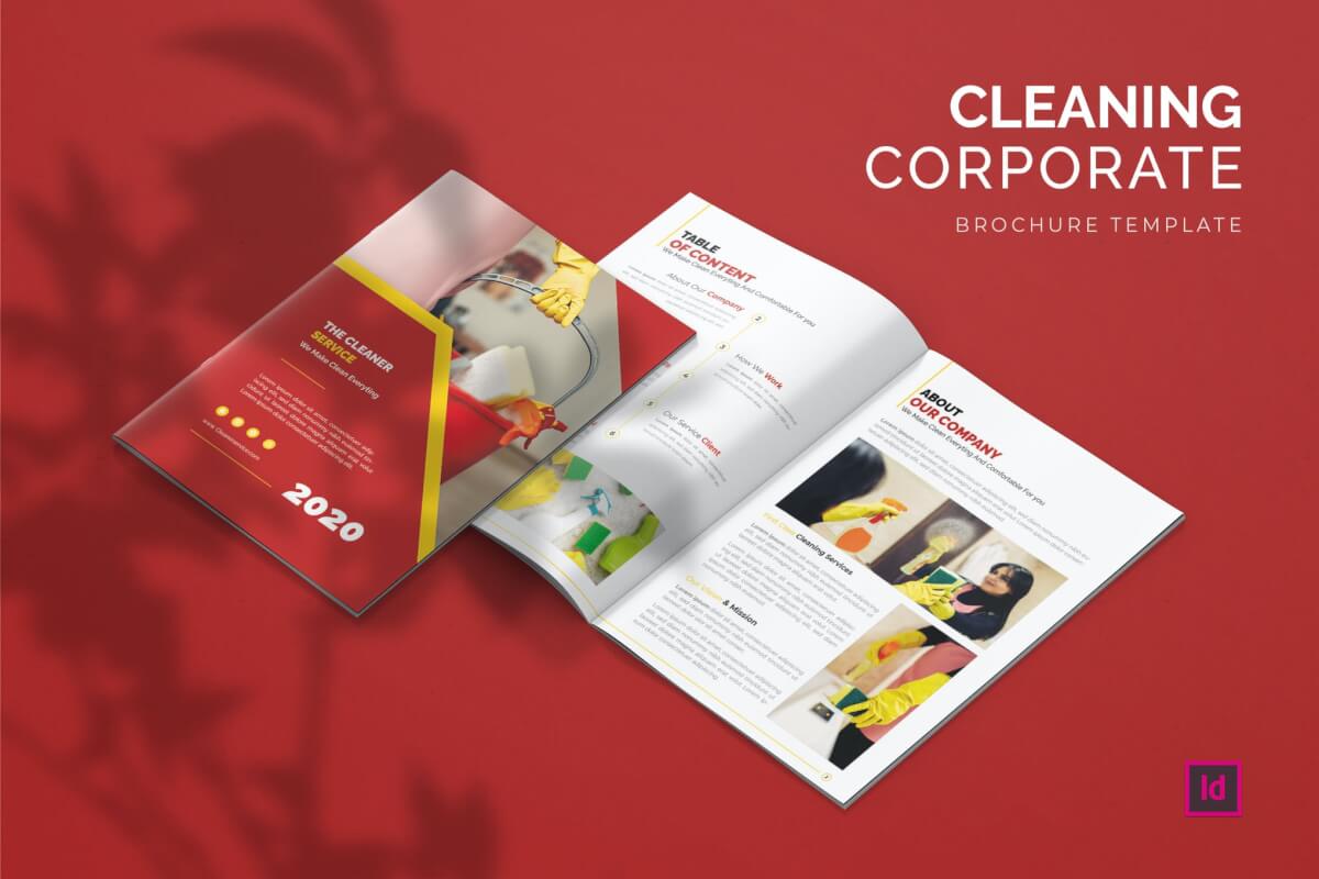 清洁公司-宣传画册模板