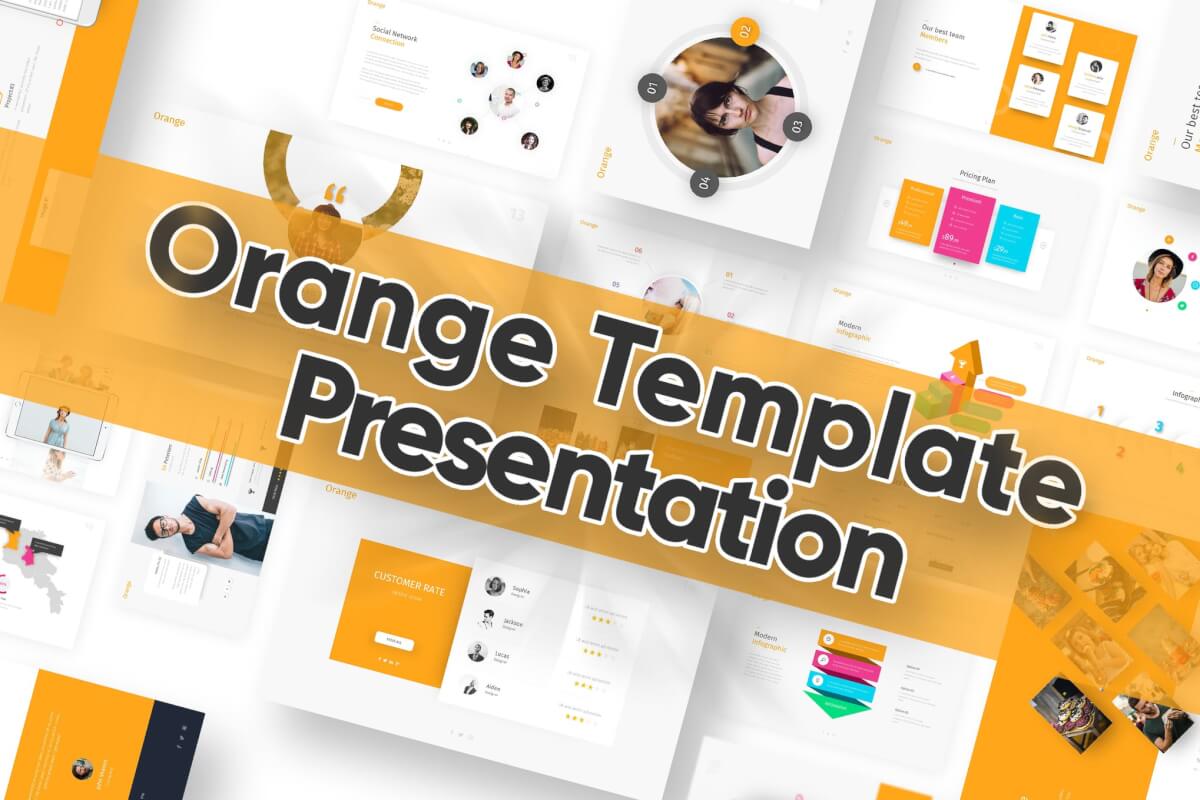 橙色PowerPoint模板