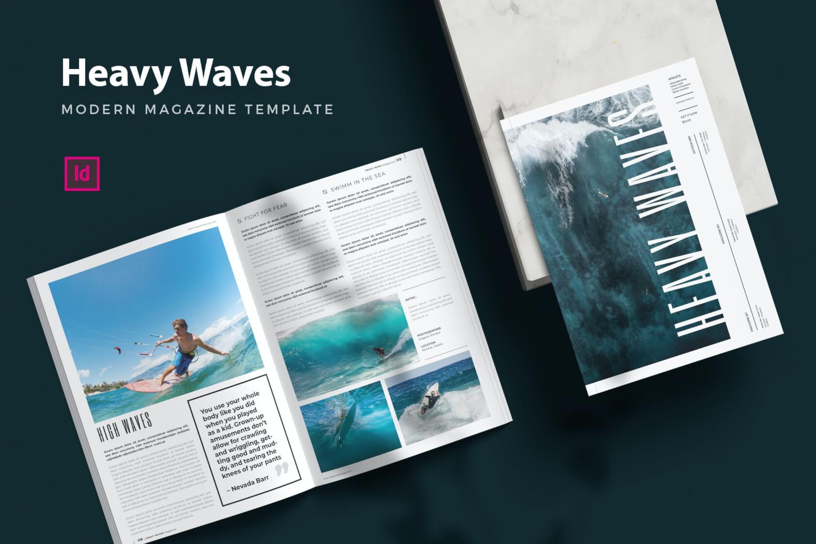 Heavy Waves Magz-杂志模板