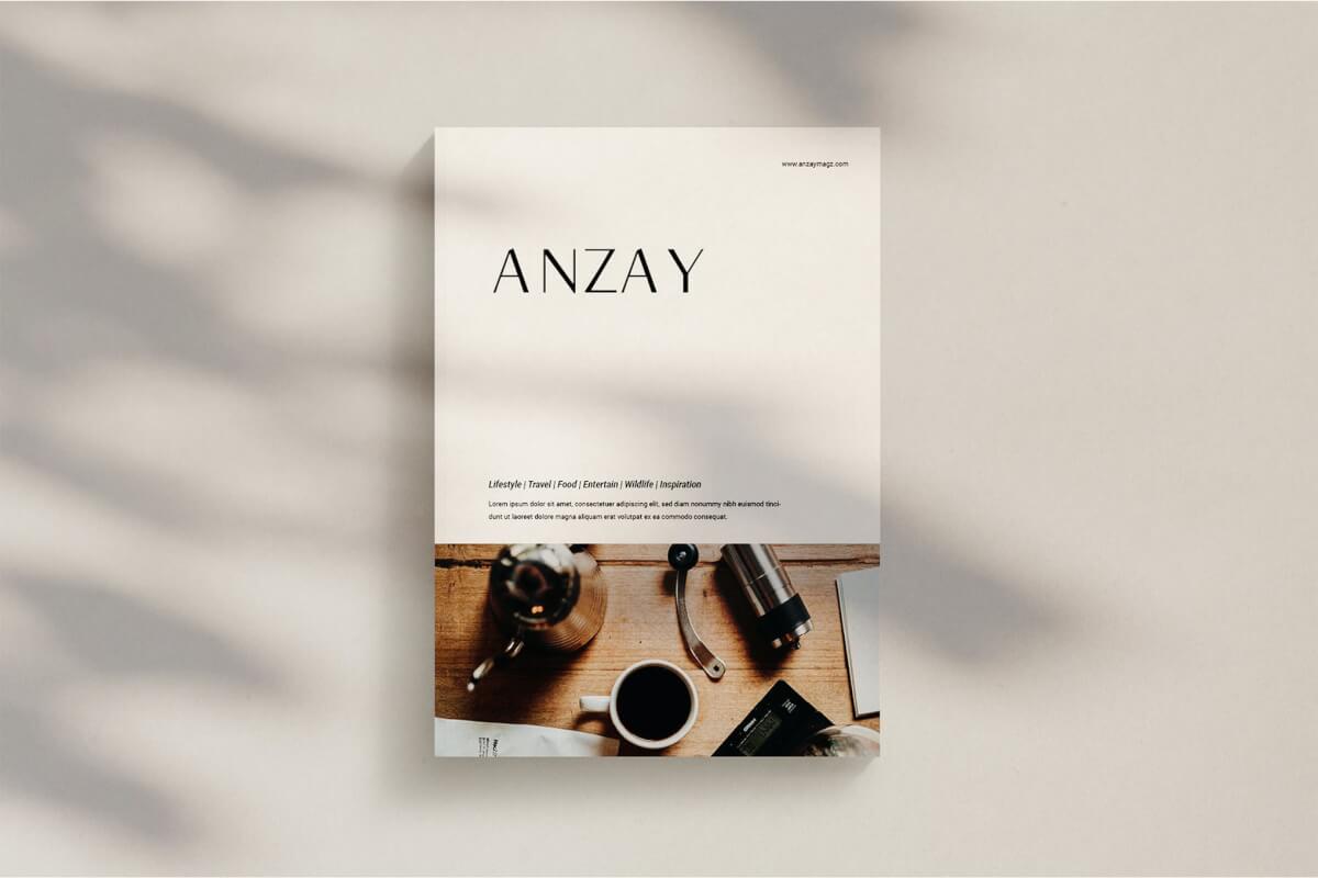 Anzay-杂志模板下载