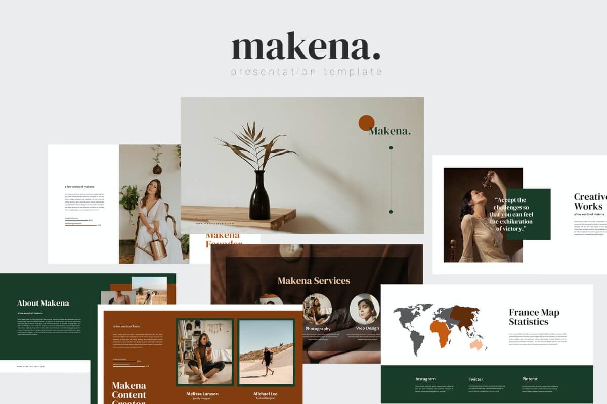 Makena-创意PowerPoint模板