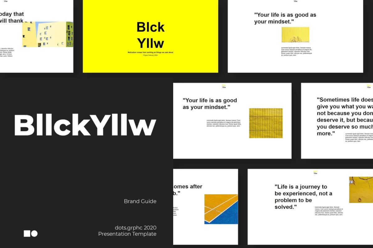 BllckYllw-Powerpoint模板