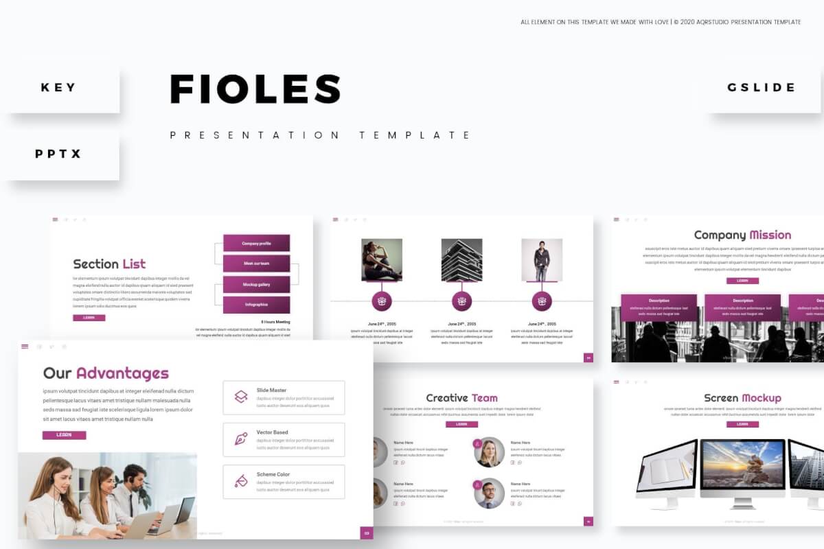 Fioles-演示keynote模板下载