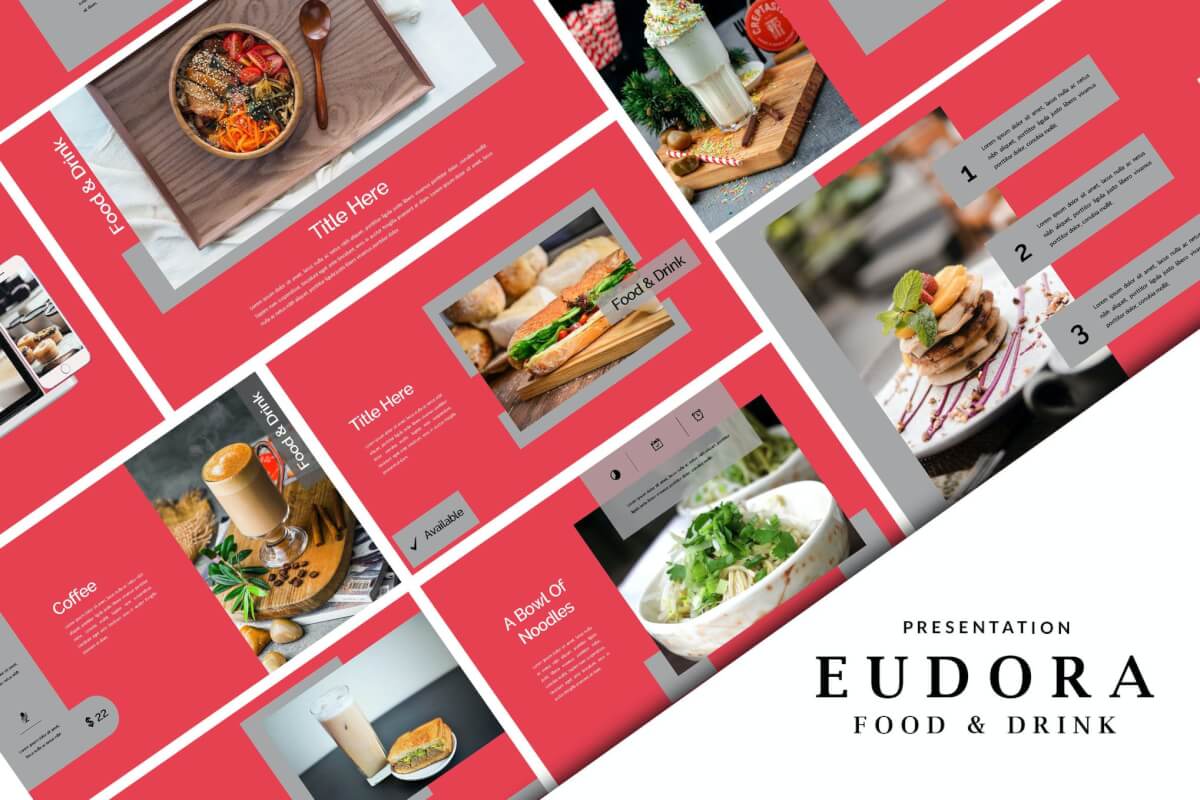 Eudora-食品主题演讲keynote模板下载