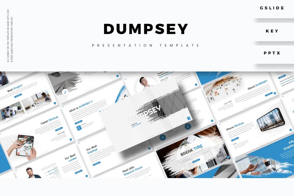 Dumpsey-演示模板keynote模板下载