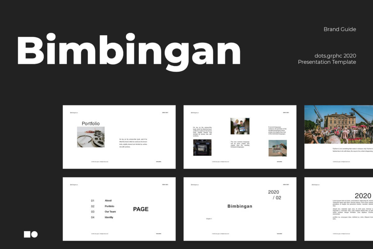 Bimbingan-主旨演讲简约keynote模板下载
