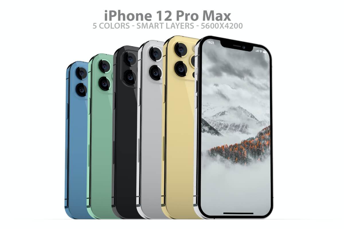 iPhone 12 Pro Max PSD样机