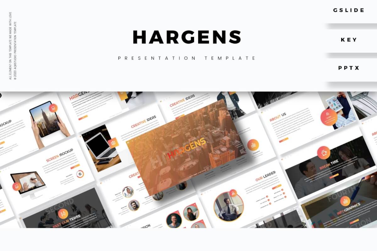 Hargens-简约大气团队建设PowerPoint模板