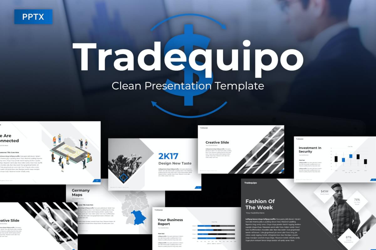 Tradequipo业务销售总结PowerPoint模板