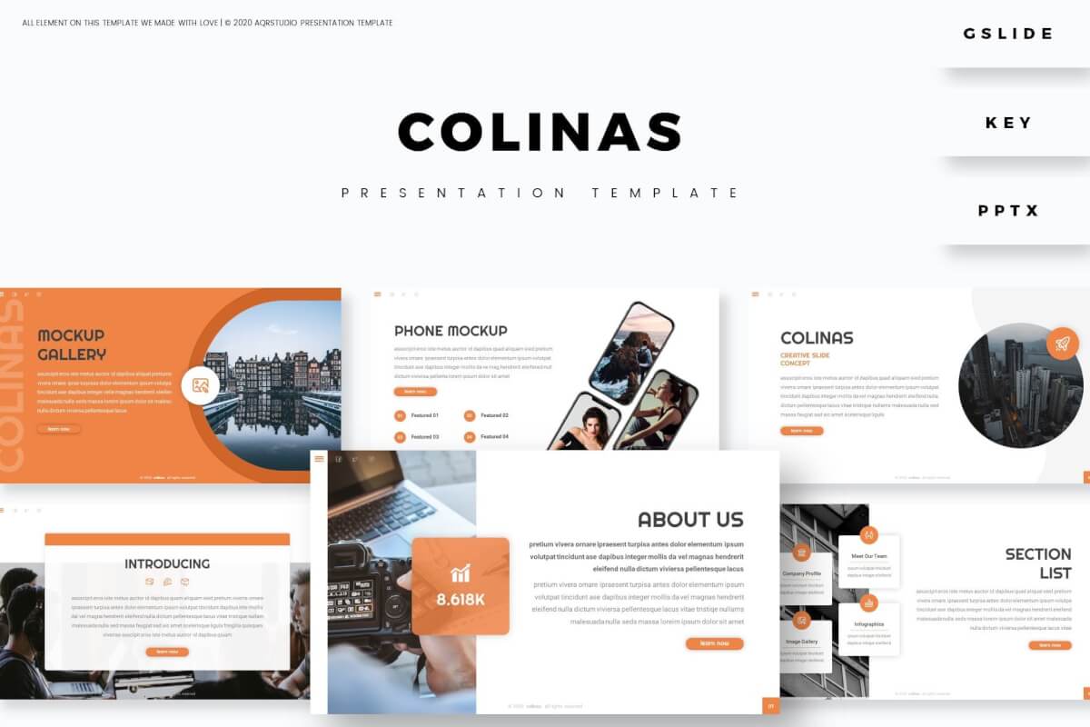 Colinas-演示简洁商务风格PPT模板