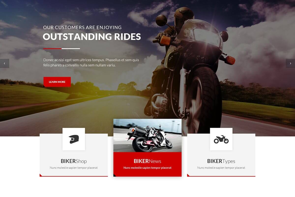 BikersClub-摩托车营销网站HTML前端模板