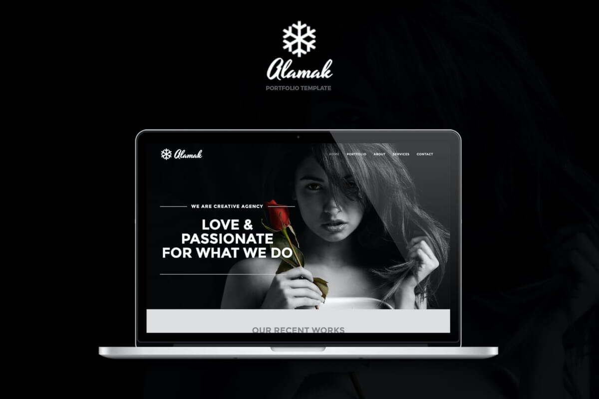 Alamak-创意时尚的个人作品集网站html前端源码模板