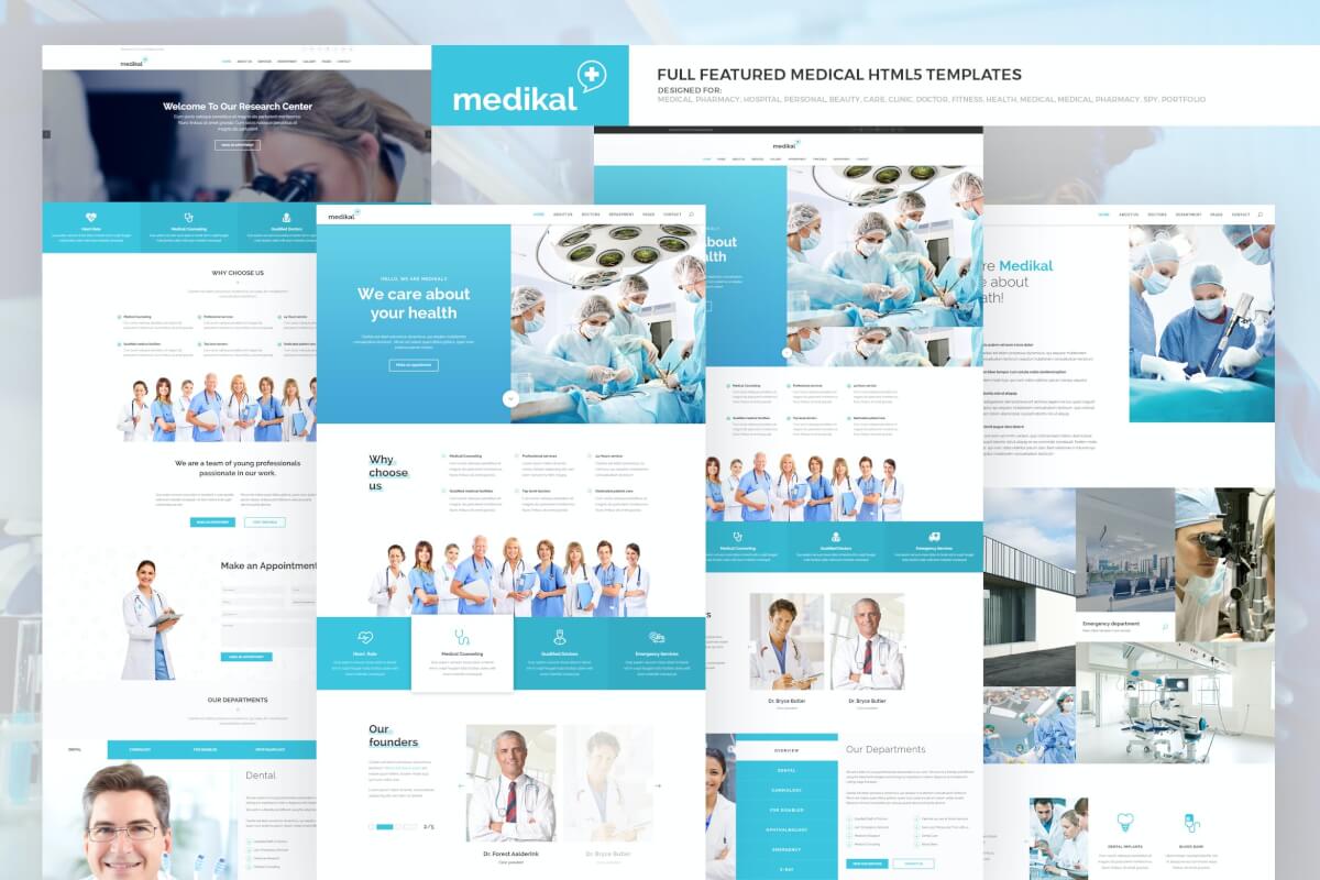 Medikal-保健和医疗网站HTML5前端模板