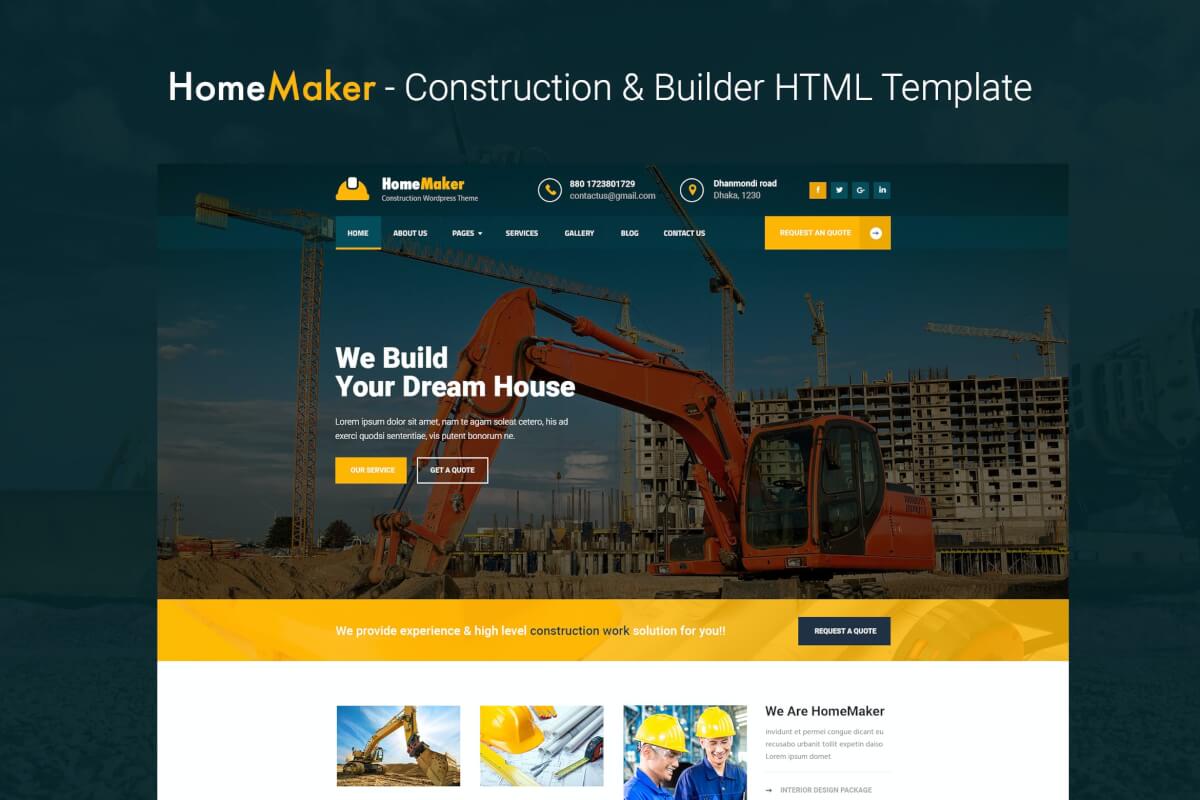 HomeMaker-房地产网站HTML前端模板