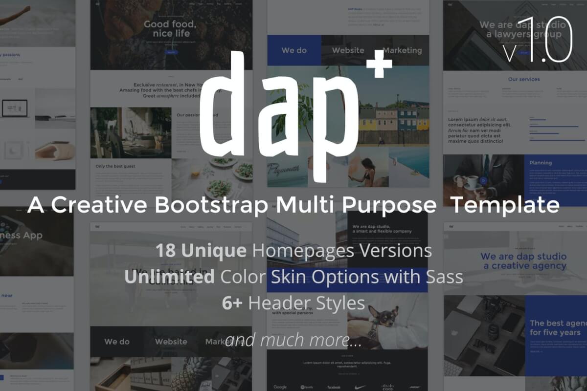 Dap-创意多用途HTML前端设计模板