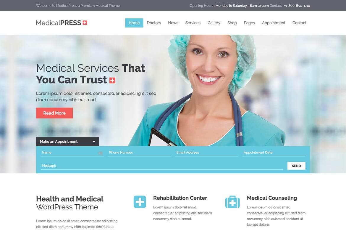 MedicalPress-健康和医疗HTML模板