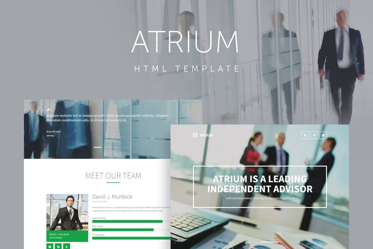 Atrium-财务咨询顾问网站html前端模板
