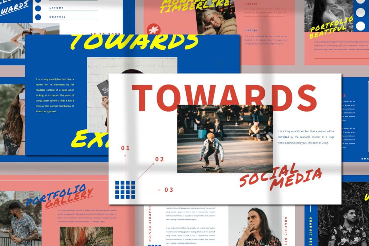TOWARDS-时尚艺术活动策划企业宣传推广PPT模板