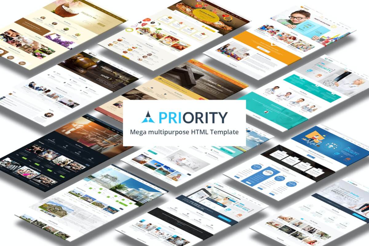 PRIORITY-多用途响应式HTML5模板