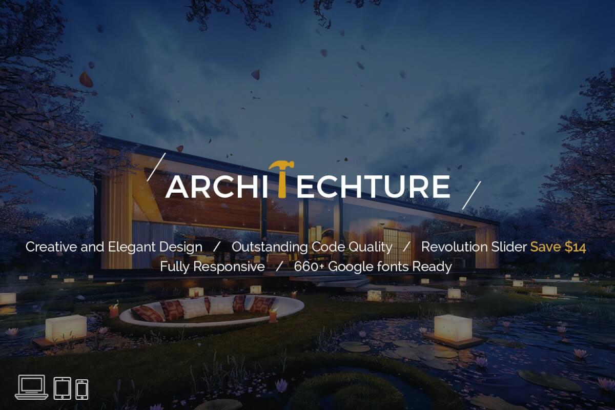 房地产大气设计和建筑师网站HTML模板
