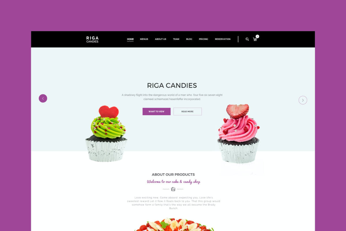 riga-糖果和甜点商城HTML前端模板