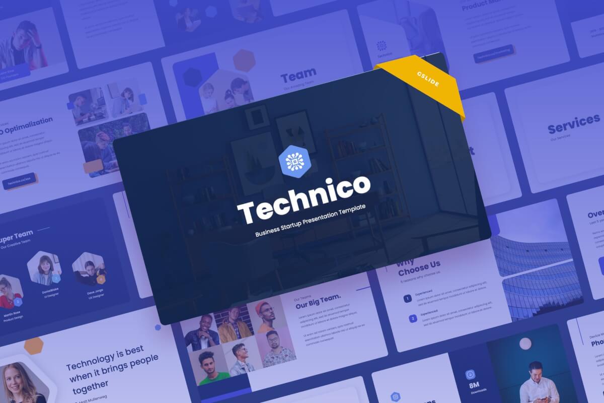 Technico-IT与技术述职报告Google幻灯片模板