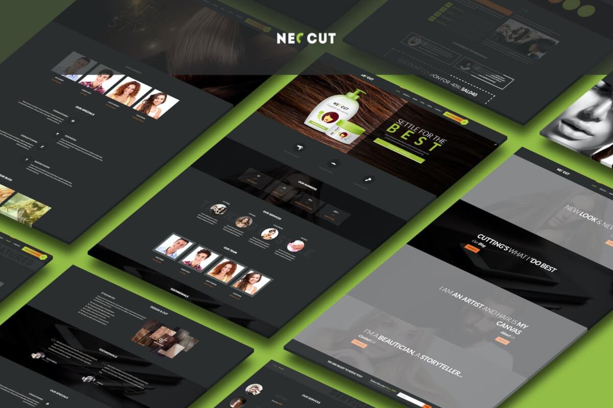 Neo Cut-HTML5响应式发廊网站模板