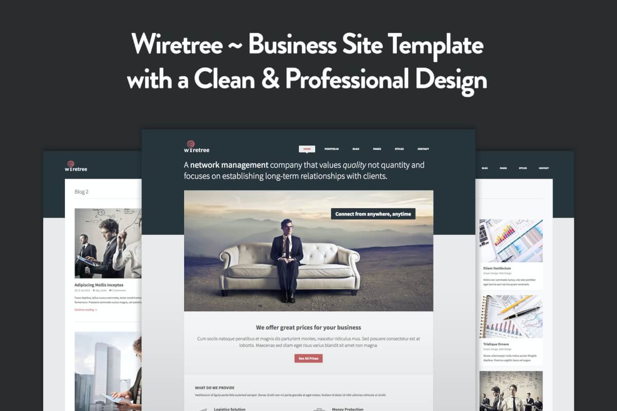 Wiretree-响应式企业品牌网站HTML5前端模板