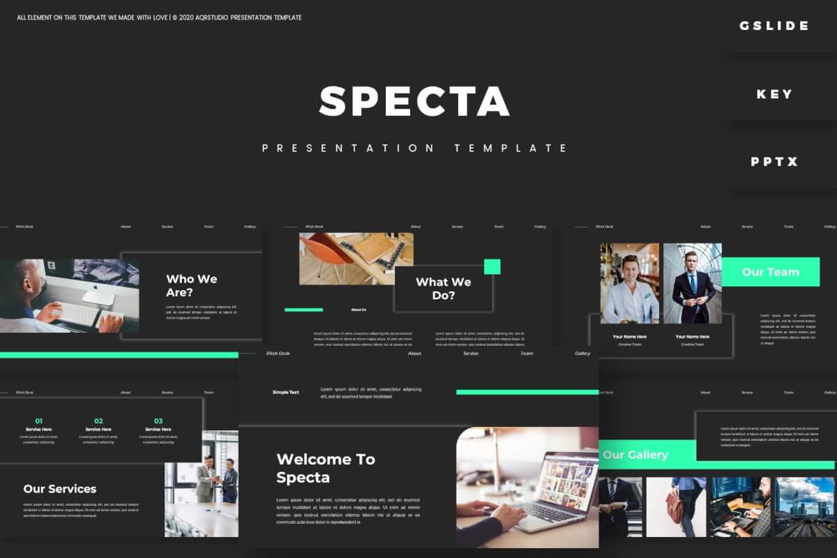 Specta-创意简约公司简介公司简介PPT模板