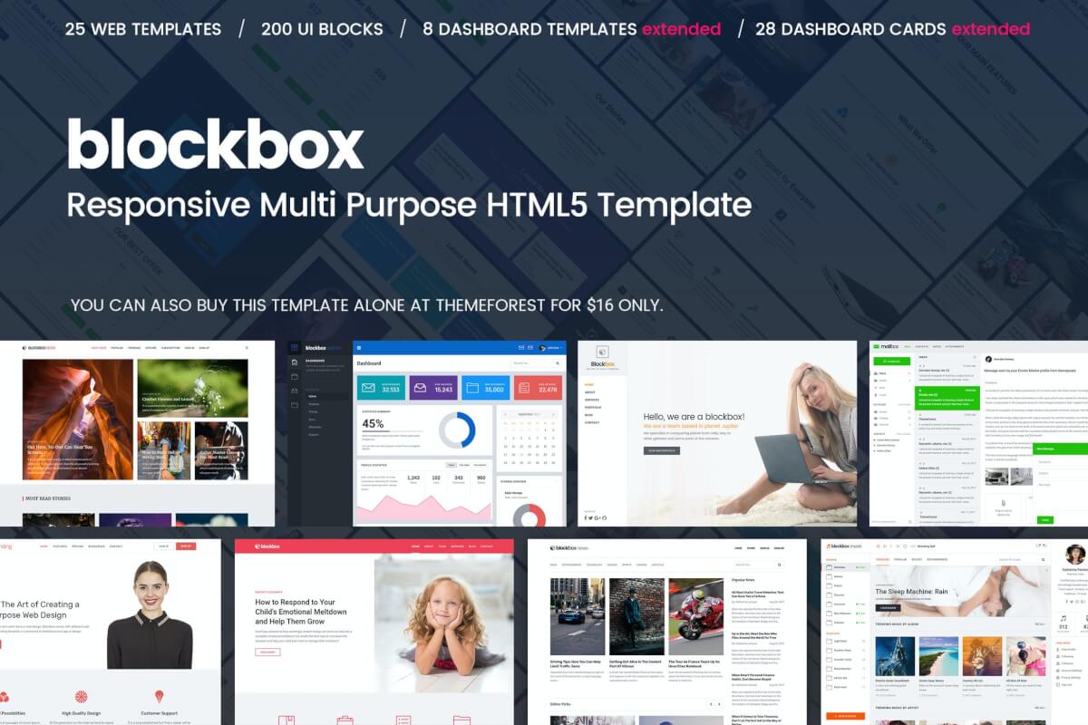 Blockbox-多用途响应式网站HTML5模板