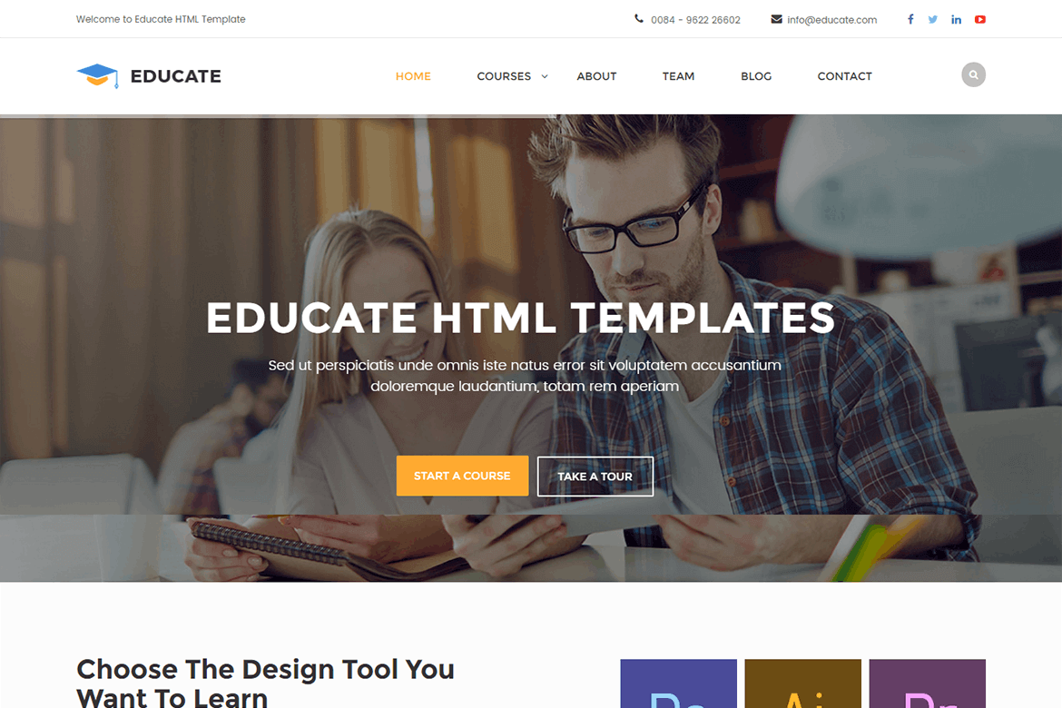 教育行业网站源码HTML模板