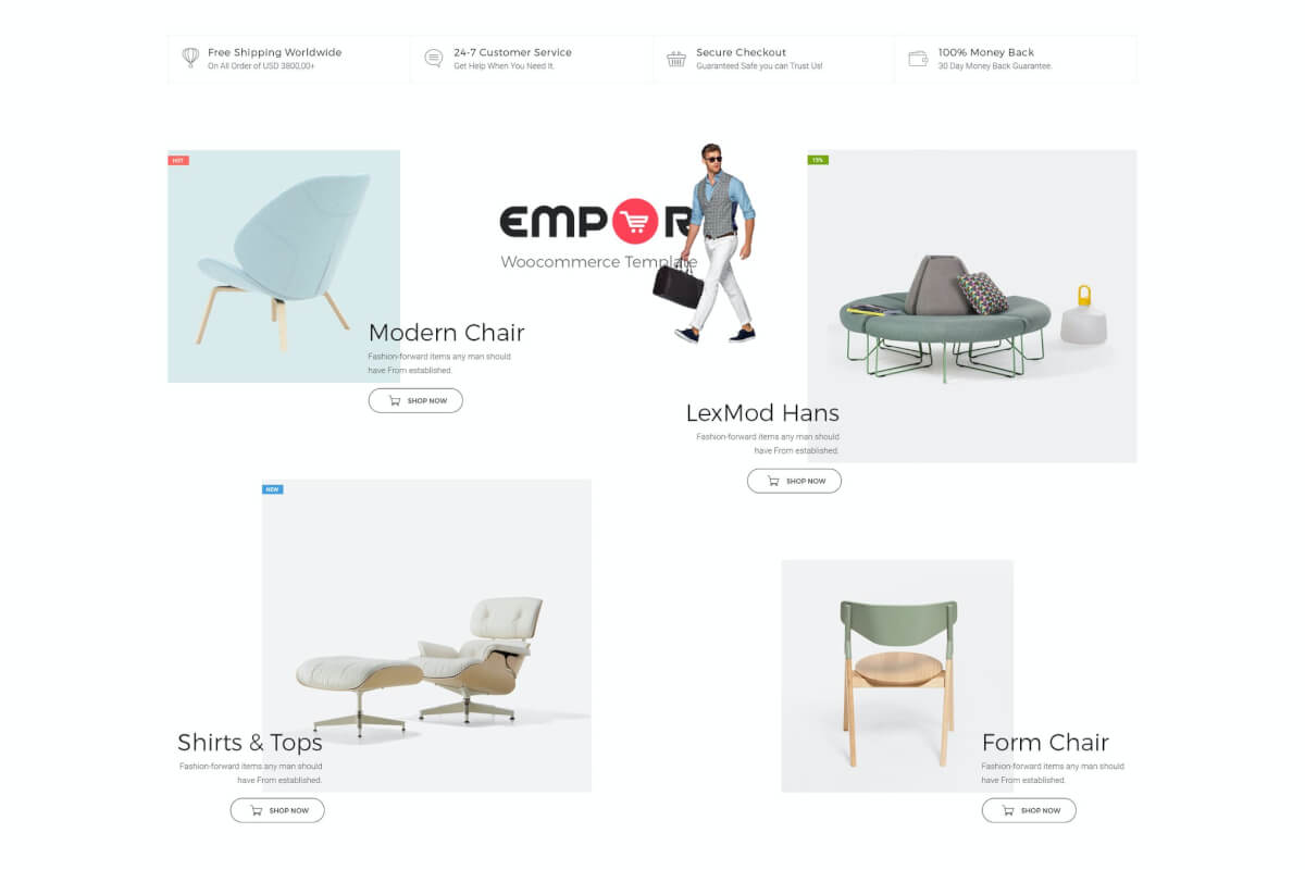 Empor-简洁的电子商务商店网站html前端模板