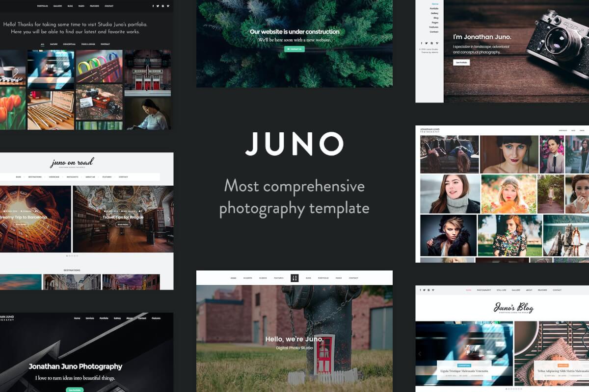 Juno-摄影与杂志网站前端HTML模板