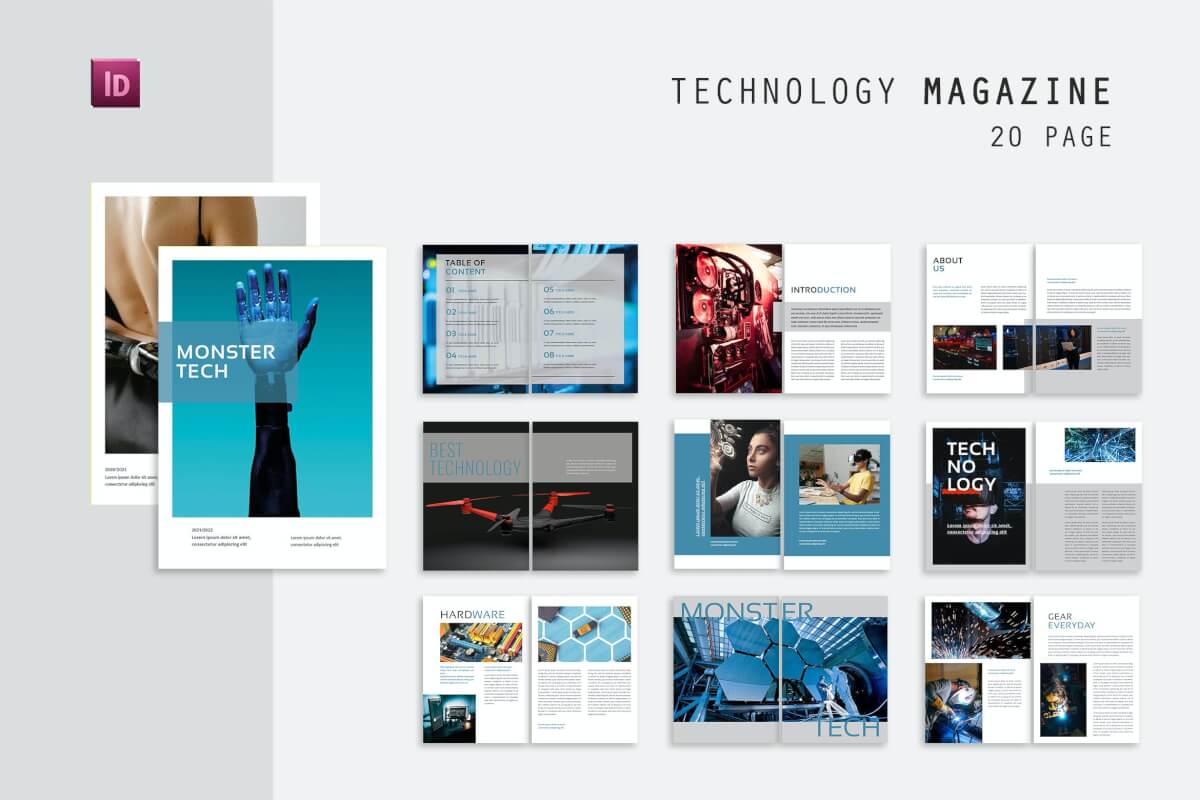 技术手册杂志画册设计模板