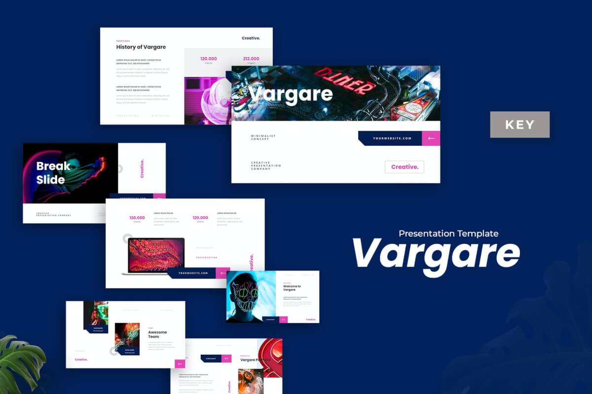 Vargare-简约商务公司介绍企业介绍keynote模板