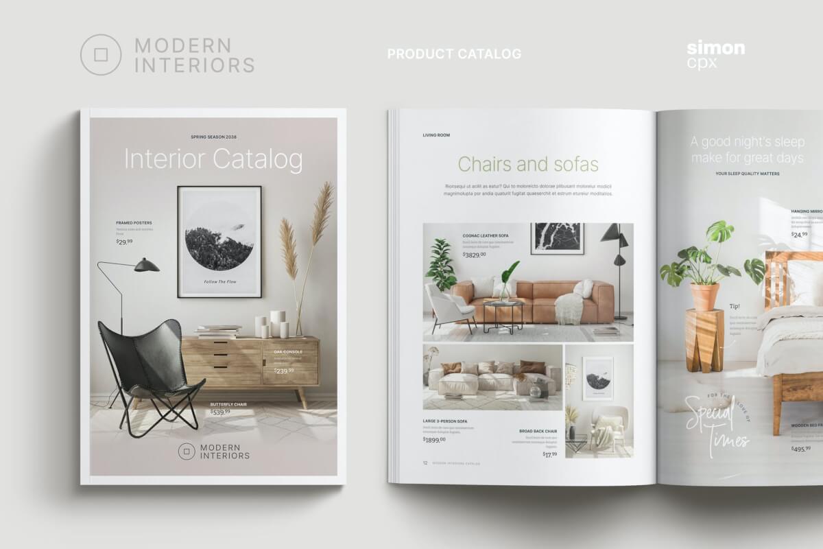 现代室内家居装饰环境介绍画册设计模板