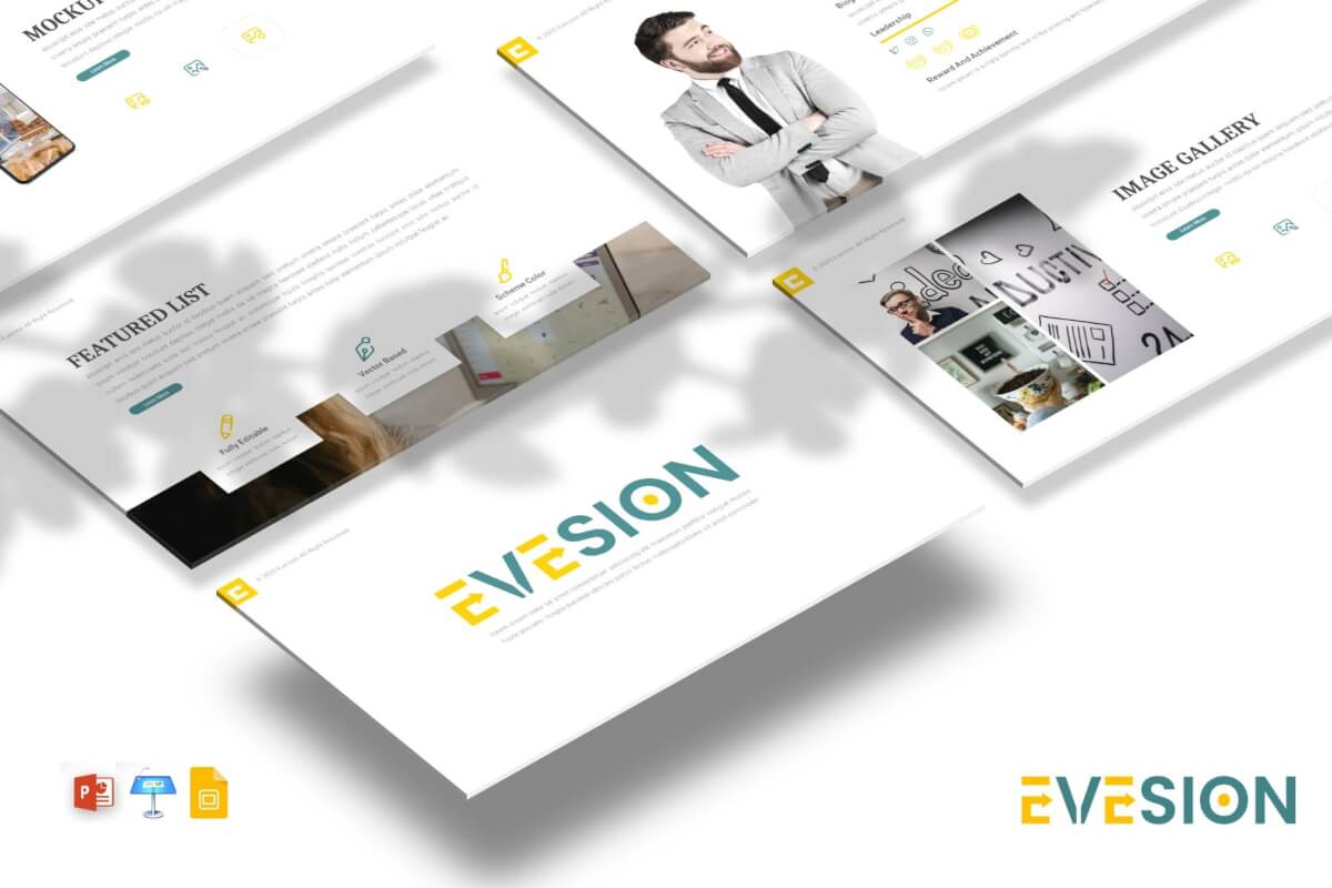Evesion-欧美商务工作计划PPT模板