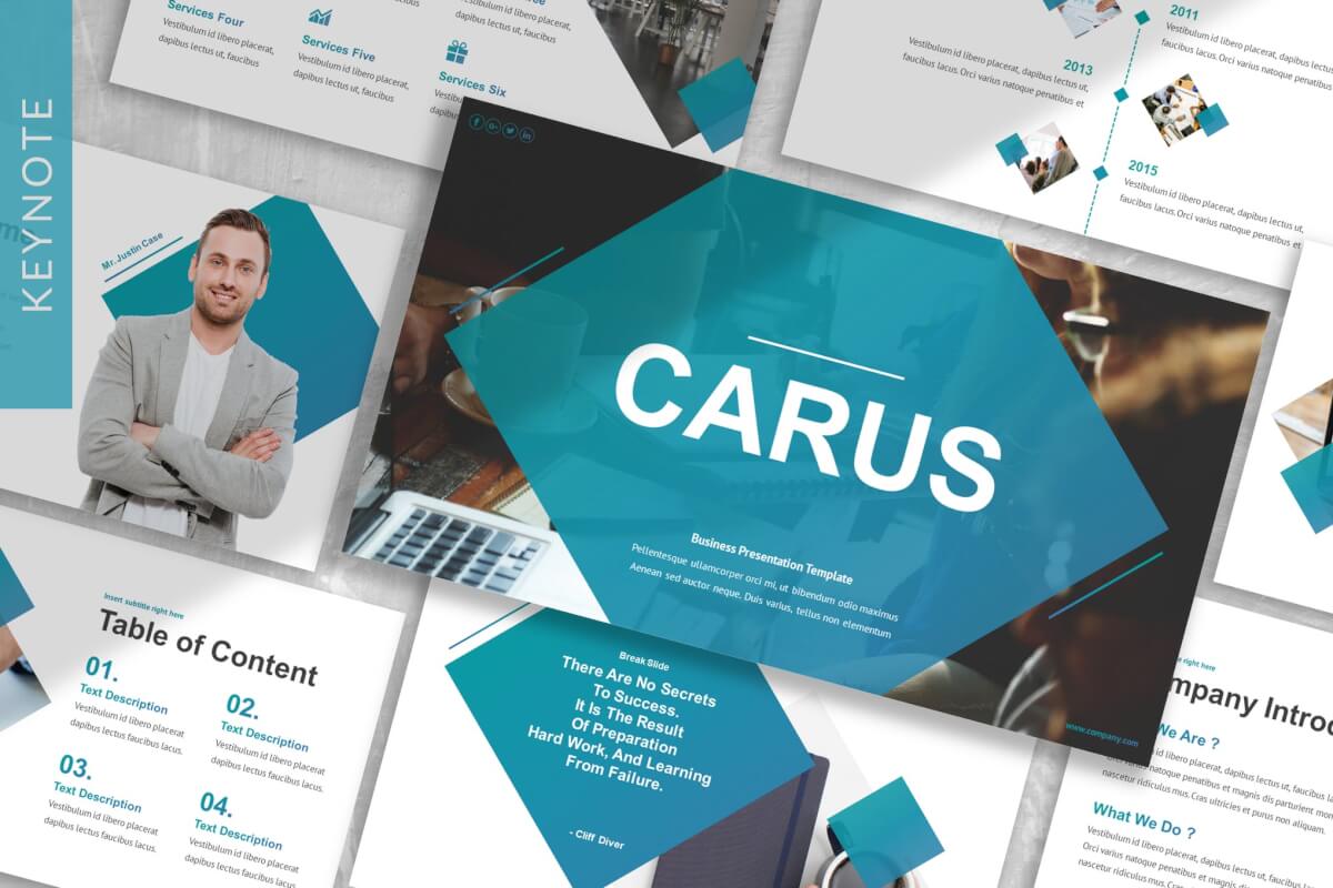 Carus-商业主题演讲keynote模板