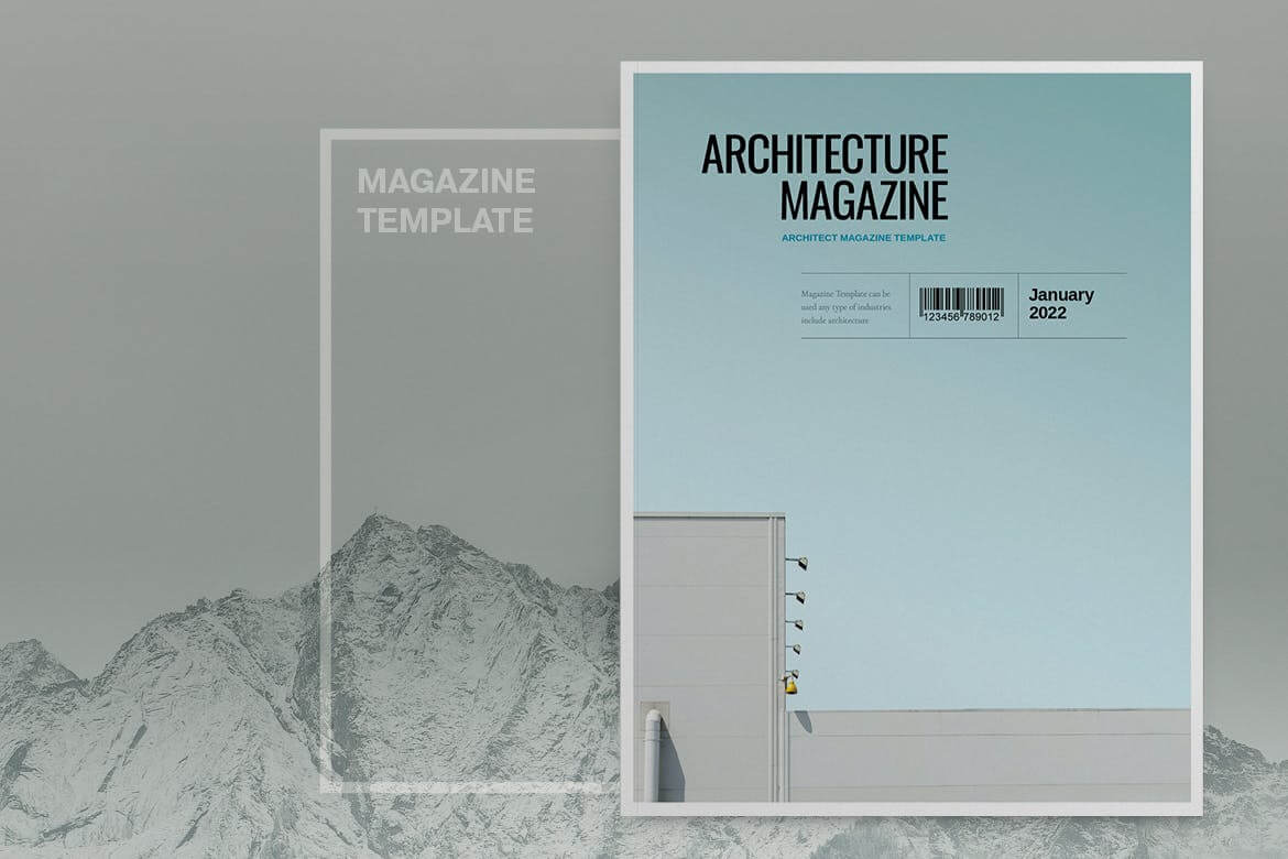 商业企业建筑杂志模板