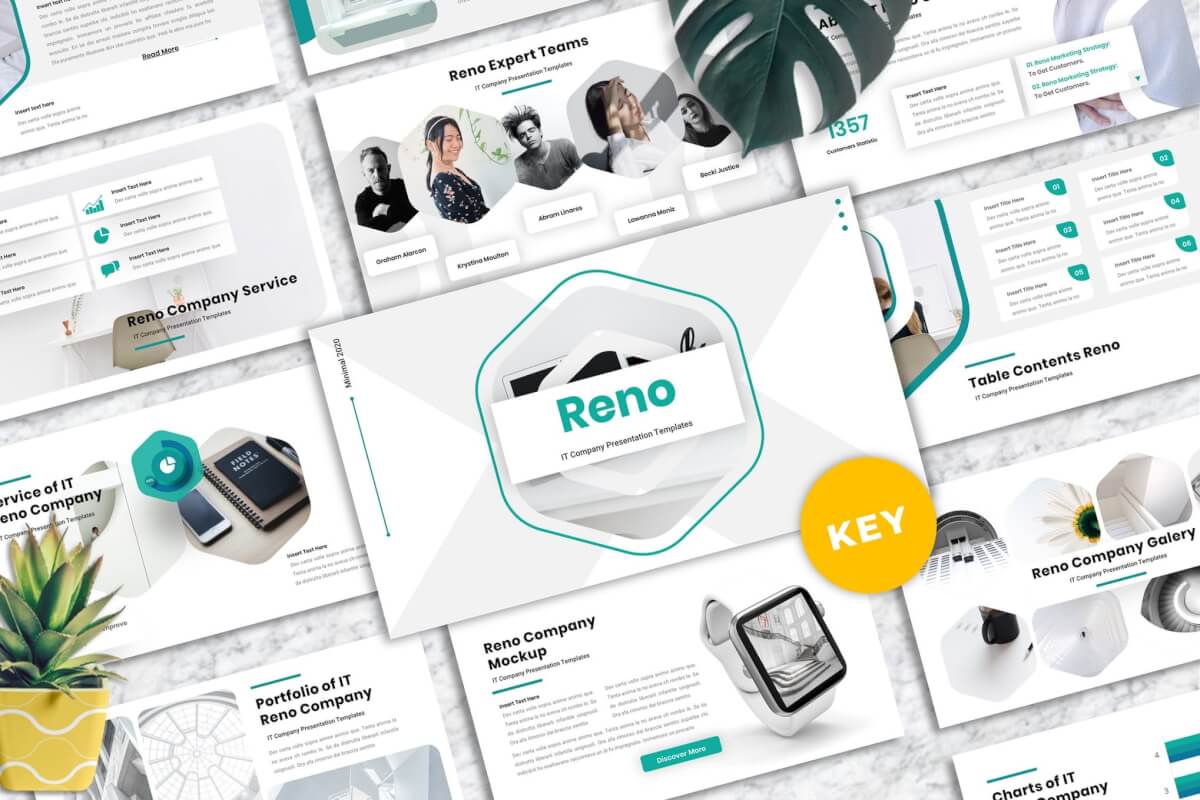 Reno - IT 公司介绍Keynote模板