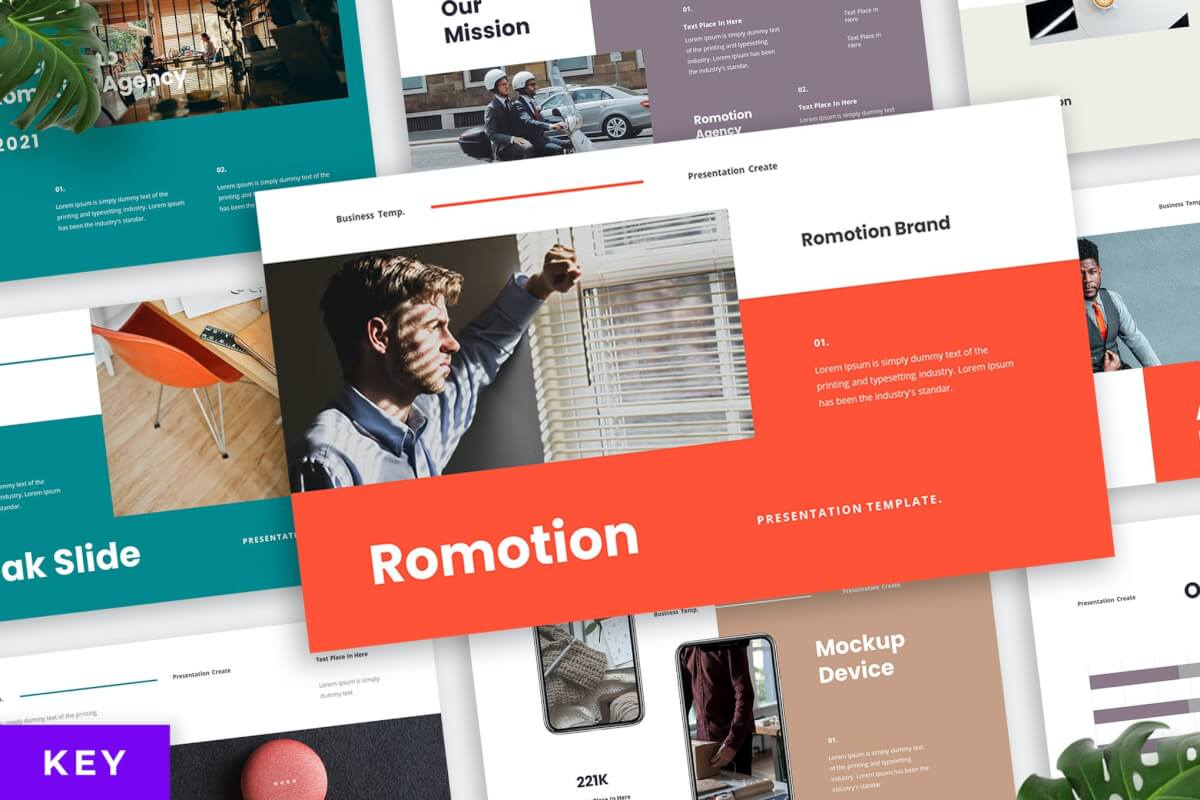 Romotion-公司业务演示Keynote模板