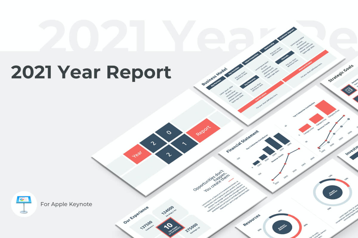 2021年度报告主题演讲keynote模板