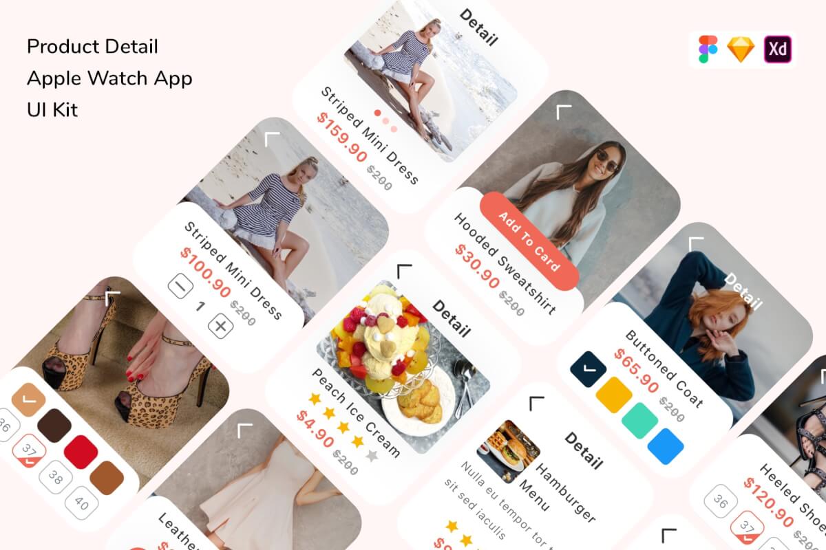 产品详情 Apple Watch App UI Kit