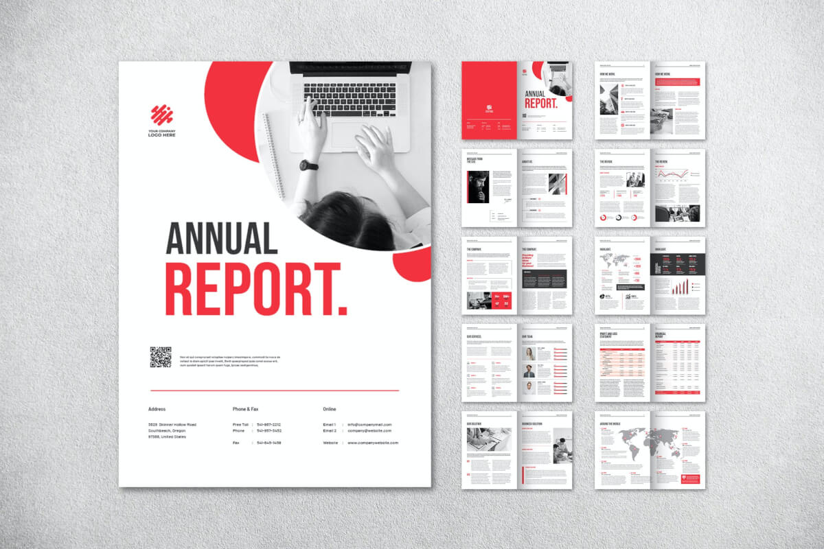 企业年度报告手册模板
