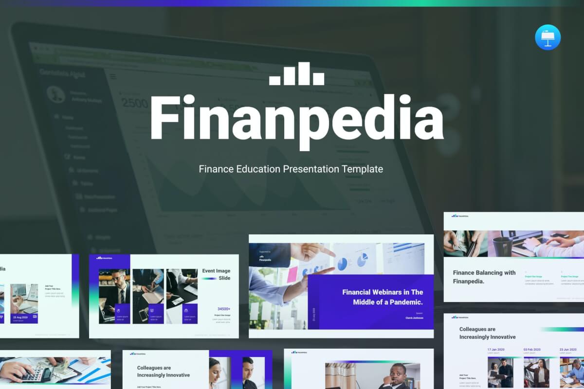 Finanpedia-金融现代主题演讲keynote模板