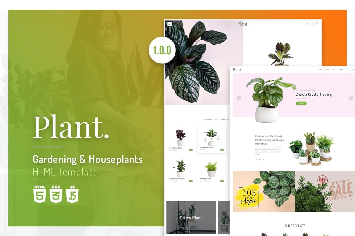 工厂 | 园艺和室内植物 HTML 模板