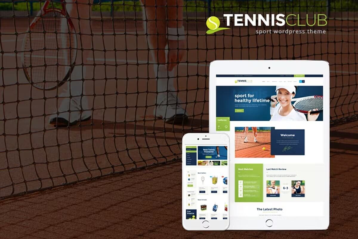 网球俱乐部 HTML 模板