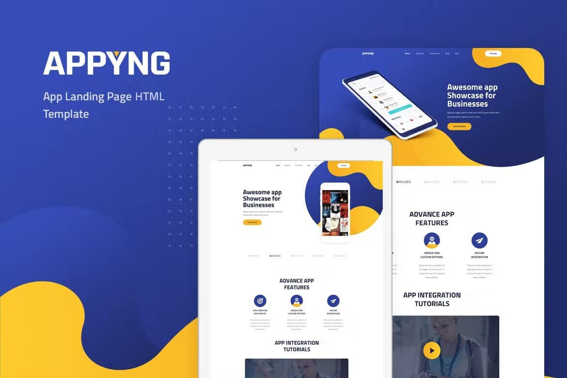 Appyng-应用登陆页面 HTML 模板
