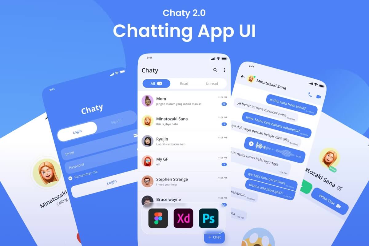 Chaty-聊天和消息传递应用程序 UI 套件