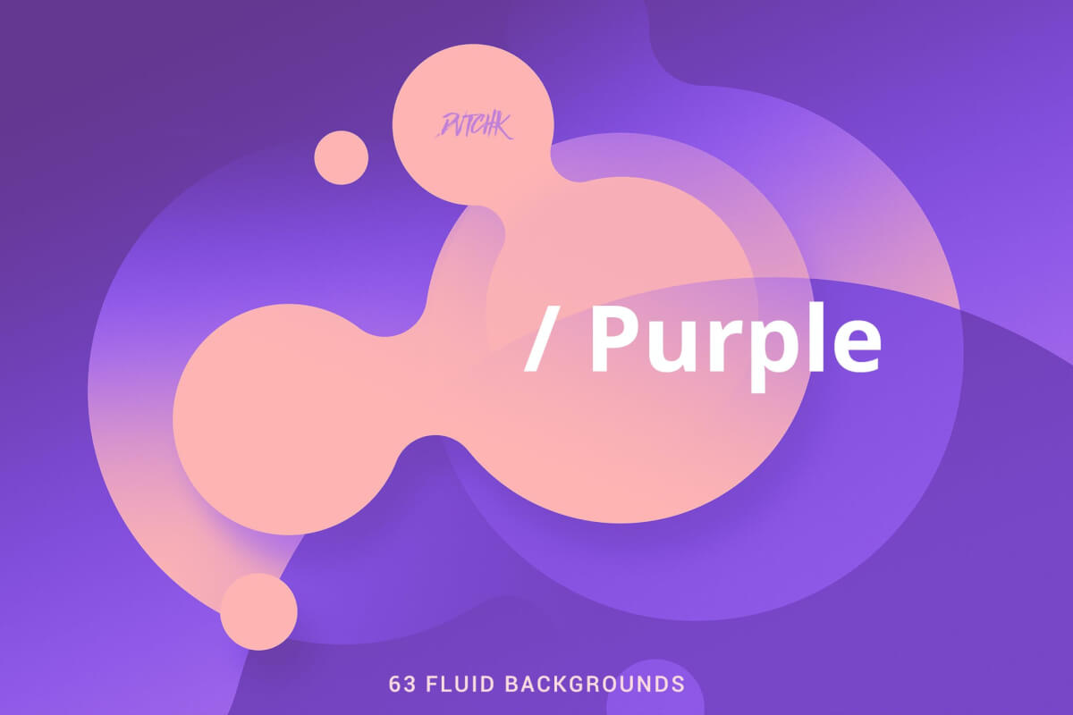 紫色 | 软流体背景